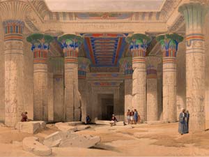 Temple d'Isis - David Roberts à Philae