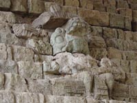 Copan - Escalier hiéroglyphique et Stèle N