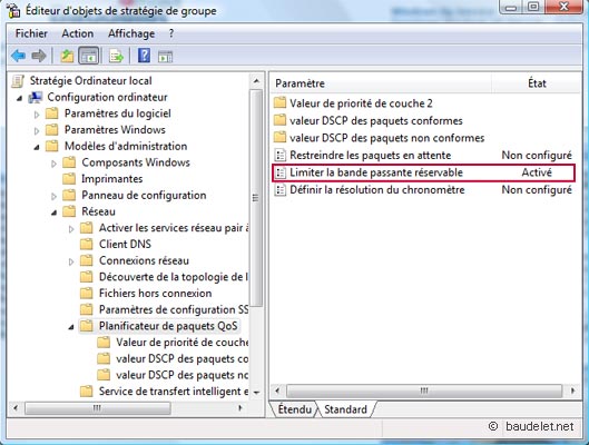Enlever Limitation Bande Passante