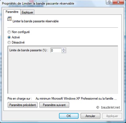 Enlever Limitation Bande Passante