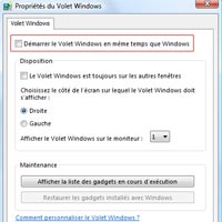 Windows Vista - Volet Windows et Gadgets