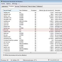 Windows Vista - Gestionnaire des Taches