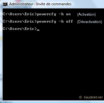 Windows Vista - Désactiver la Mise en Veille Prolongée