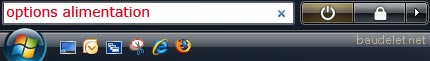 Windows Vista - Options Alimentation